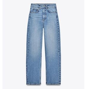 Zara HIGH-WAISTED TRF MOM FIT JEANS, size 8